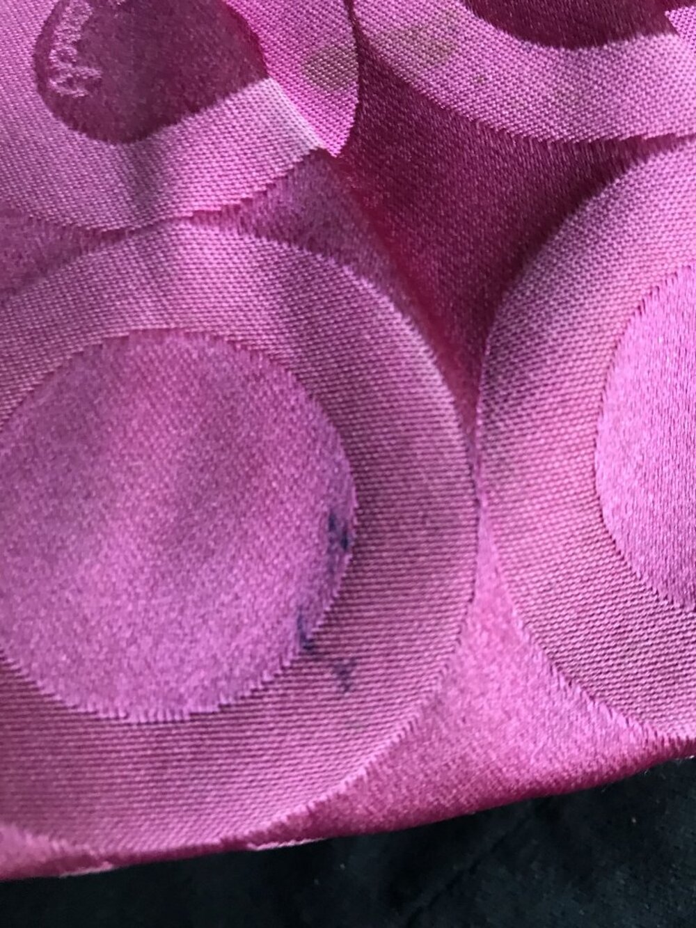 Vintage Coach Rehab Project Bag, Pink Madison Op Art Bag, signature "C" pattern - Picture 7 of 16